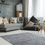 Ashford Handtufted Rug - Blue Grey in living room