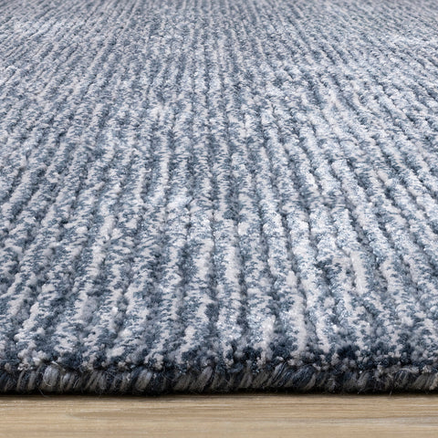 Ashford Handtufted Rug - Blue Grey pile height detail