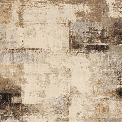 Aurora Distressed Rug - Cream Brown sample