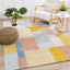 Belle Plush Rug - Geometric Blocks in living room setting