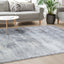 Breeze Distressed Rug - Blue Cream in living room setting