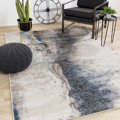 Breeze Rug - Urban Rift in living room setting