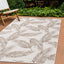 Bristol Reversible Indoor / Outdoor Rug - Feather Motif in outdoor setting