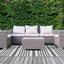 Bristol Reversible Indoor / Outdoor Rug - Stripes in outdoor setting