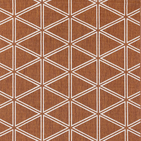 Bristol Reversible Indoor / Outdoor Rug - Rust sample