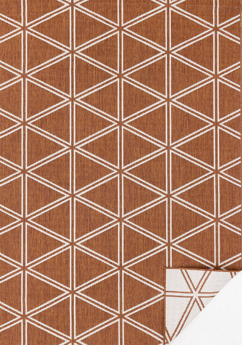 Bristol Reversible Indoor / Outdoor Rug - Rust sample