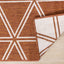 Bristol Reversible Indoor / Outdoor Rug - Rust corner flipped to show underside