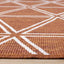 Bristol Reversible Indoor / Outdoor Rug - Rust pile height