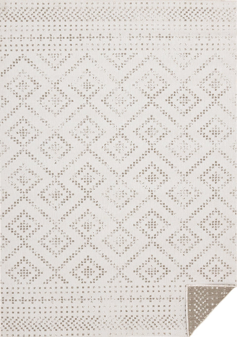 Bristol Reversible Indoor / Outdoor Rug - Cream Diamond full sample