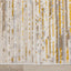 Calabar Distressed Rug - Yellow Grey corner detail