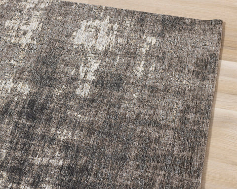 Cathedral Rug - Grey Tree Bark corner