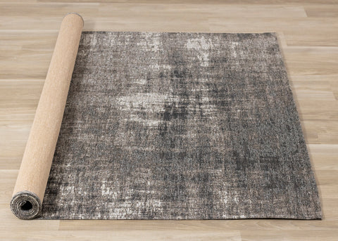 Cathedral Rug - Grey Tree Bark roll on floor