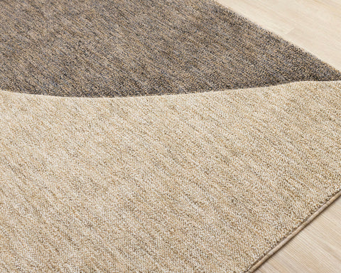 Cora Rug - Taupe Beige Curves corner