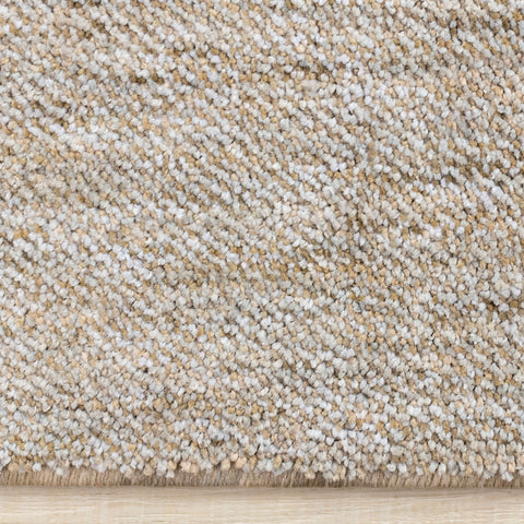 Cora Rug - Taupe Beige Curves side detail