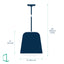 Tosca Pendant Lamp Small - Black Tosca Pendant Lamp Small - Black dimensions