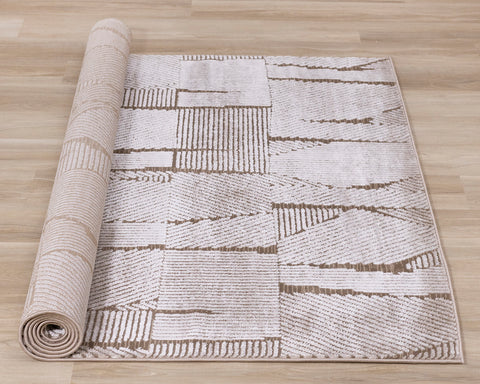 Darcy Corduroy Plush Rug roll on floor