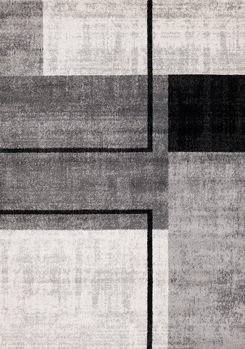 Eclipse Rug - Modern Geometric Grey full sample