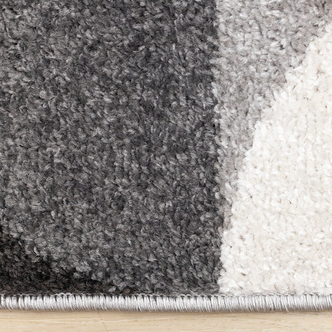 Eclipse Rug - Mid-Century Modern Grey side detail