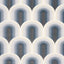 Ella Plush Rug - Grey Ombre Geometric sample