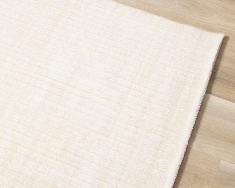 Ella Plush Rug - Cream Swirl corner