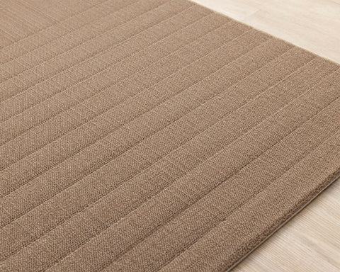 Ella Rug - Brown Curved Lines corner