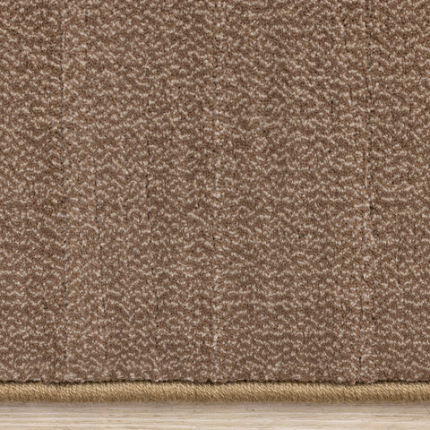 Ella Rug - Brown Curved Lines side detail