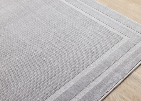 Ellington Rug - Grey Border corner