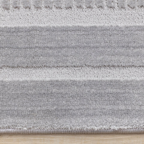 Ellington Rug - Grey Border side detail