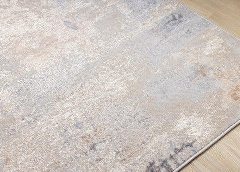 Emory Distressed Rug - Taupe corner