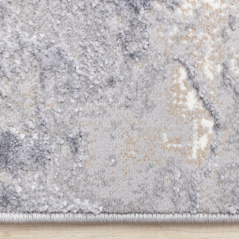 Emory Distressed Rug - Taupe side detail