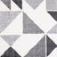 Fergus Shag Rug - Grey Triangles full sample