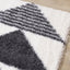 Fergus Shag Rug - Grey Triangles corner