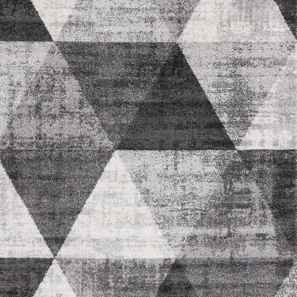 Focus Rug - Grey Faded Triangles sample