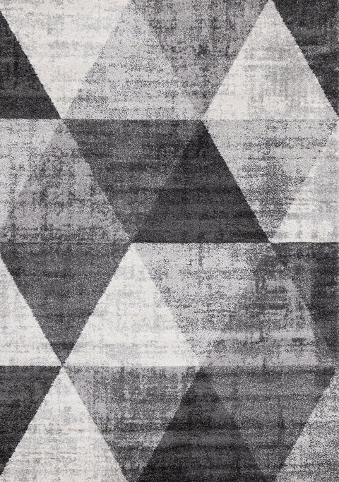 Focus Rug - Grey Faded Triangles full sample