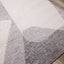 Focus Rug - Grey & White Geometric Shapes corner detail