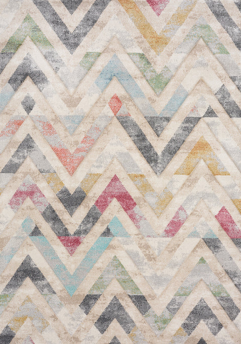 Folio Carved Rug - Chevron full Sample