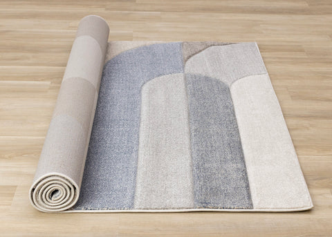 Folio Rug - Rounded Geometric roll on floor