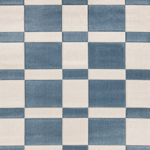 Folio Rug - Blue & White Banded sample