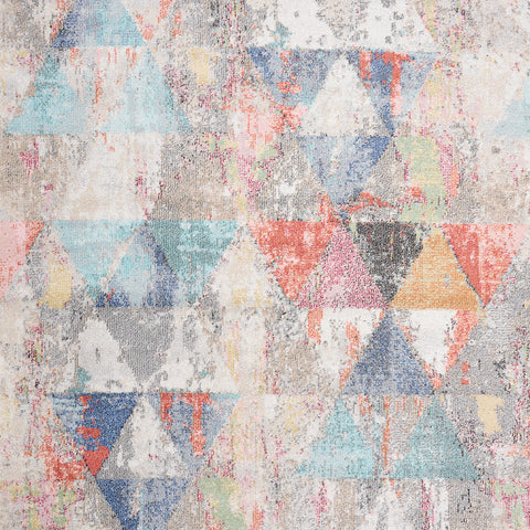 Fresco Distressed Rug - Triangles sample