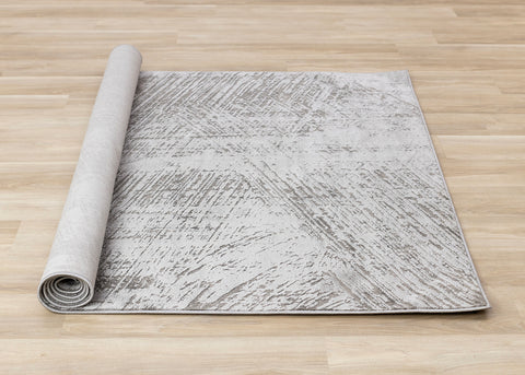 Hayden Distressed Rug - Brushstrokes roll on floor