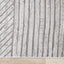 Hayden Rug - Grey Modern Lines edge detail