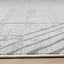 Hayden Rug - Grey Modern Lines edge detail and pile height