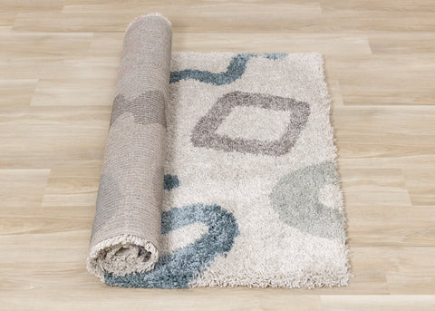 Kids Shag Rug - Doodles roll on floor