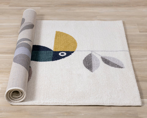 Kids Rug - Toucan roll on floor