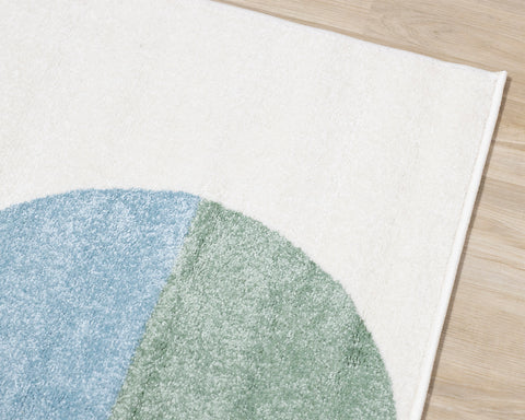 Kids Rug - Circles corner