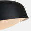 Tosca Flushmount Ceiling Lamp Black side detail