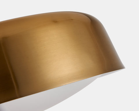 Tosca Flushmount Ceiling Lamp Gold side detail