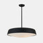 Tosca Pendant Lamp Large - Black side tilted to show diffuser