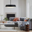 Tosca Pendant Lamp Large - Black in living room