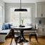 Tosca Pendant Lamp Large - Black in dining room